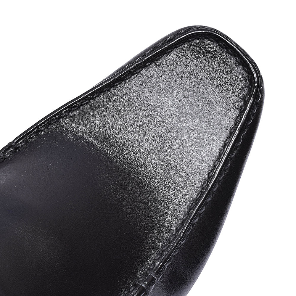 Javron Slip On Moccasins For Men In Black
