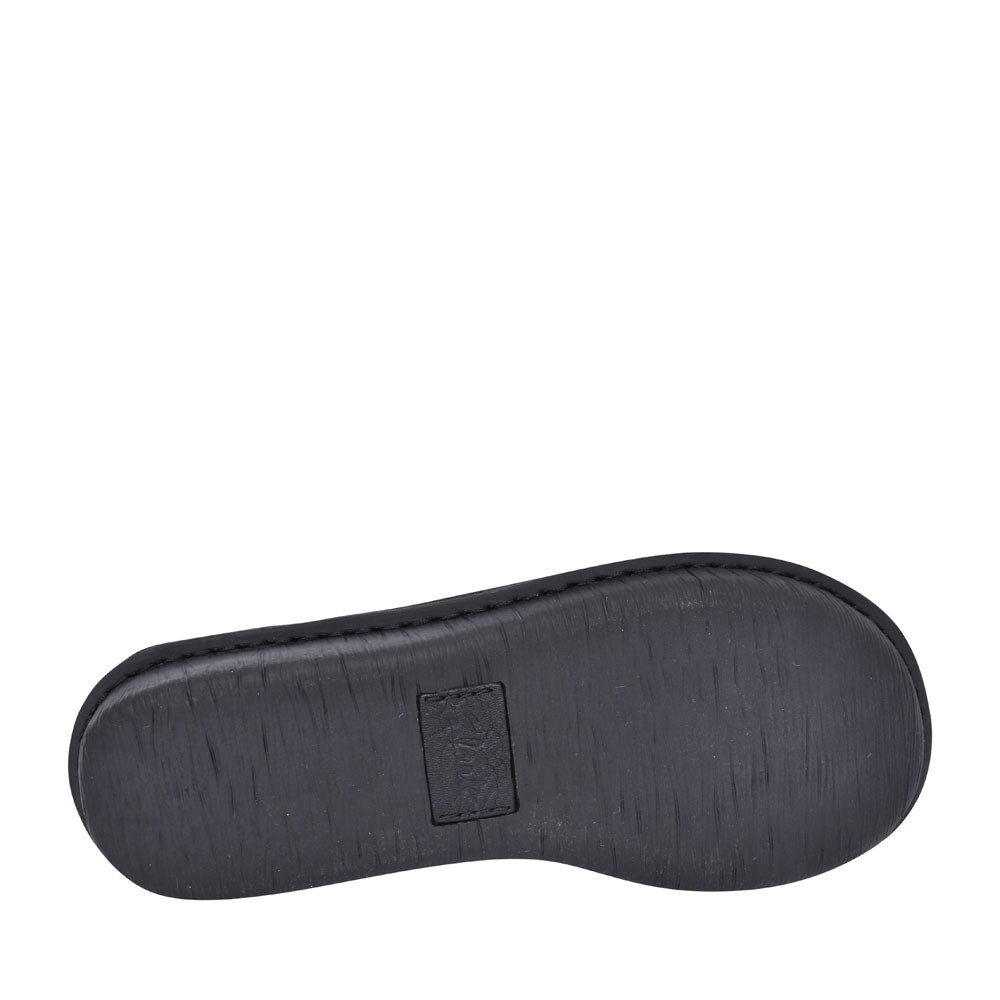 Ladies Funny Dream Leather Shoe In Blk Leather