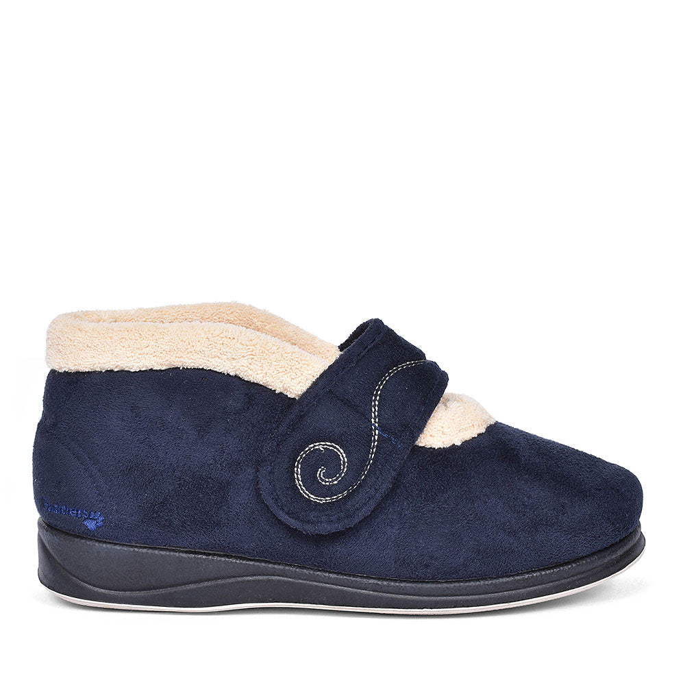 PADDERS HUSH BOOTIE SLIPPERS FOR LADIES in NAVY