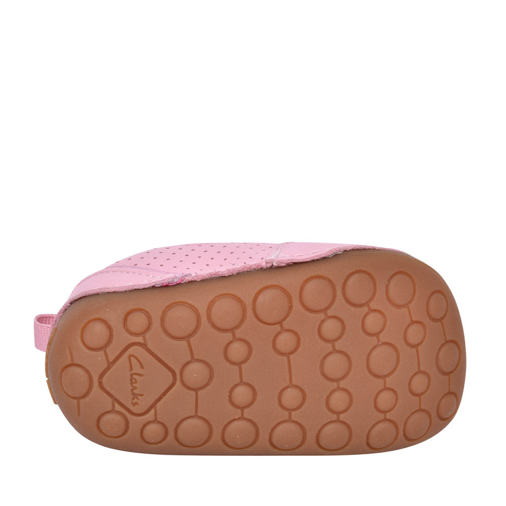 Girls Tiny Sky Light Pink Leather Shoe In Kids H Fit