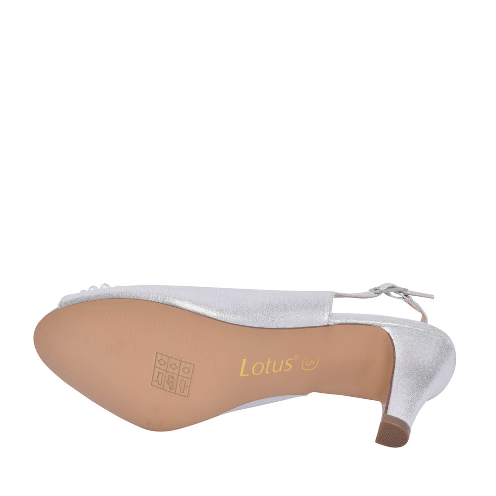 Ladies Uls042 Elodie Court Shoe In Silver
