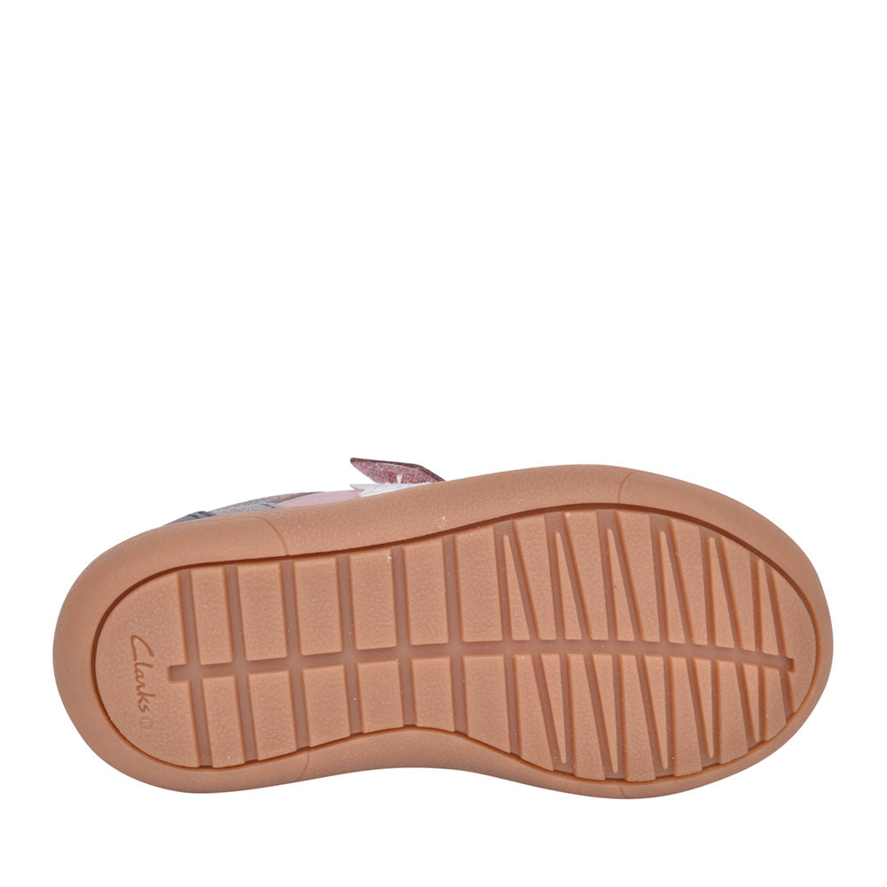Girls Flash Print Pink Combi Shoe In Kids G Fit
