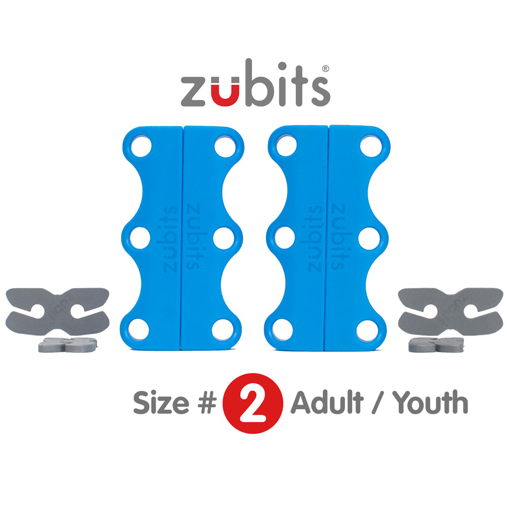 Zubits Medium Strength Magnetic Laces In Blue