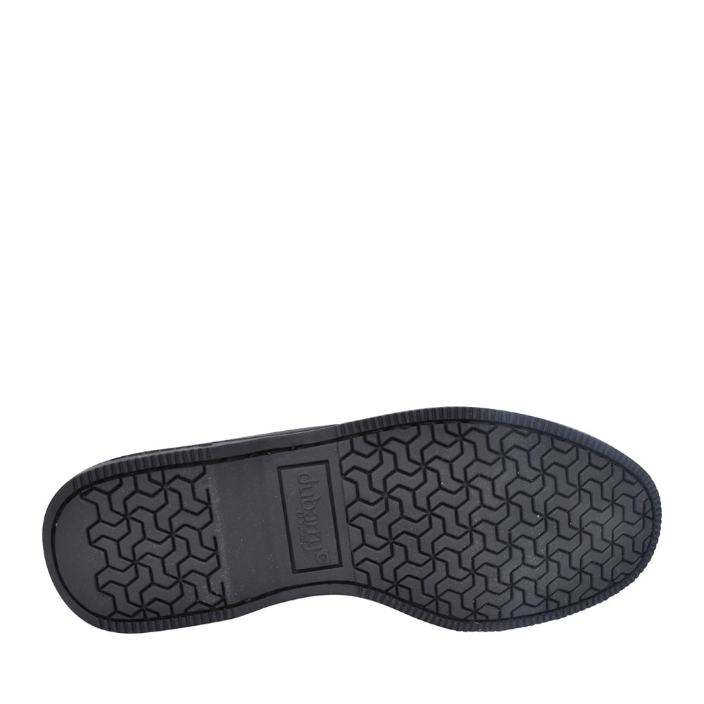 Unisex Admirals Leather Boat Shoe In Black