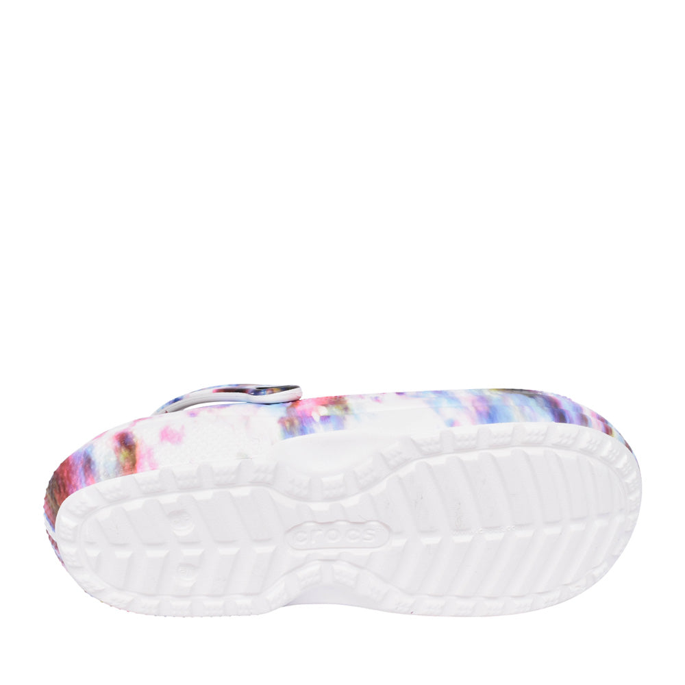 Unisex 206341 Fuzz Lined Tie Dye Clog In Multi-colour