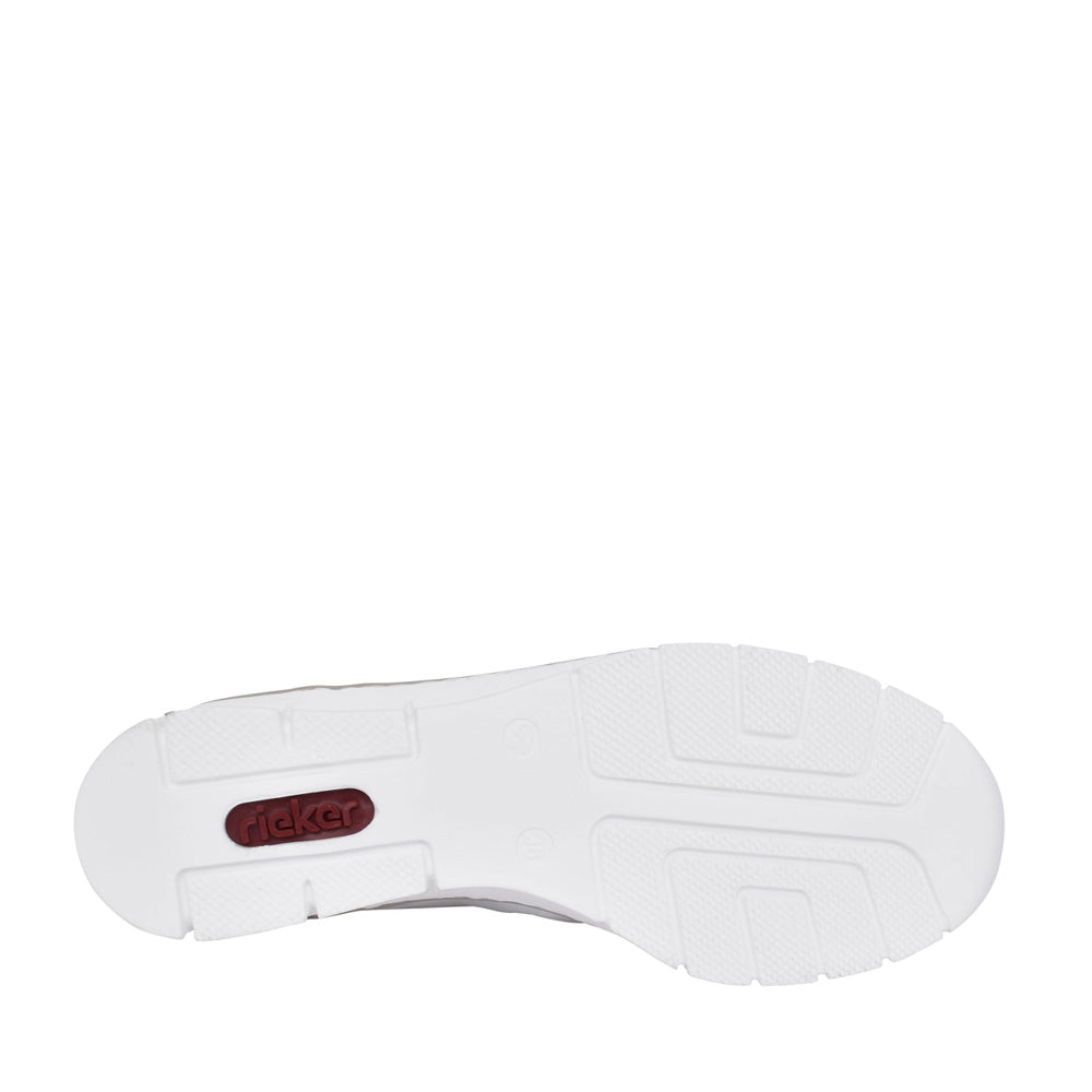 Ladies 53703 Laced Trainer In White