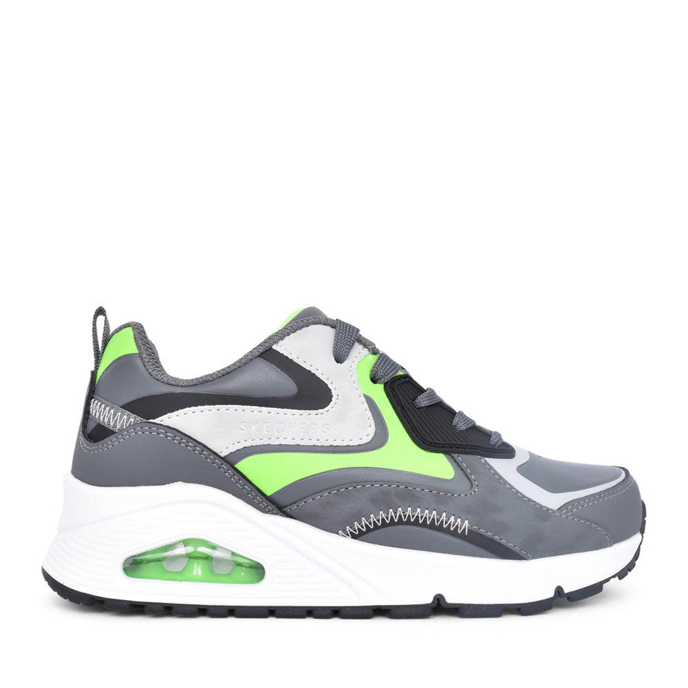 Boys 403647l Uno Gen Colour Surge Laced Trainer In Grey