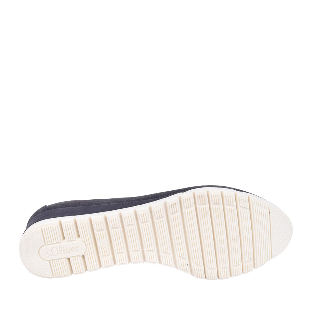 Ladies 5-22300 Low Heel Shoe In Navy