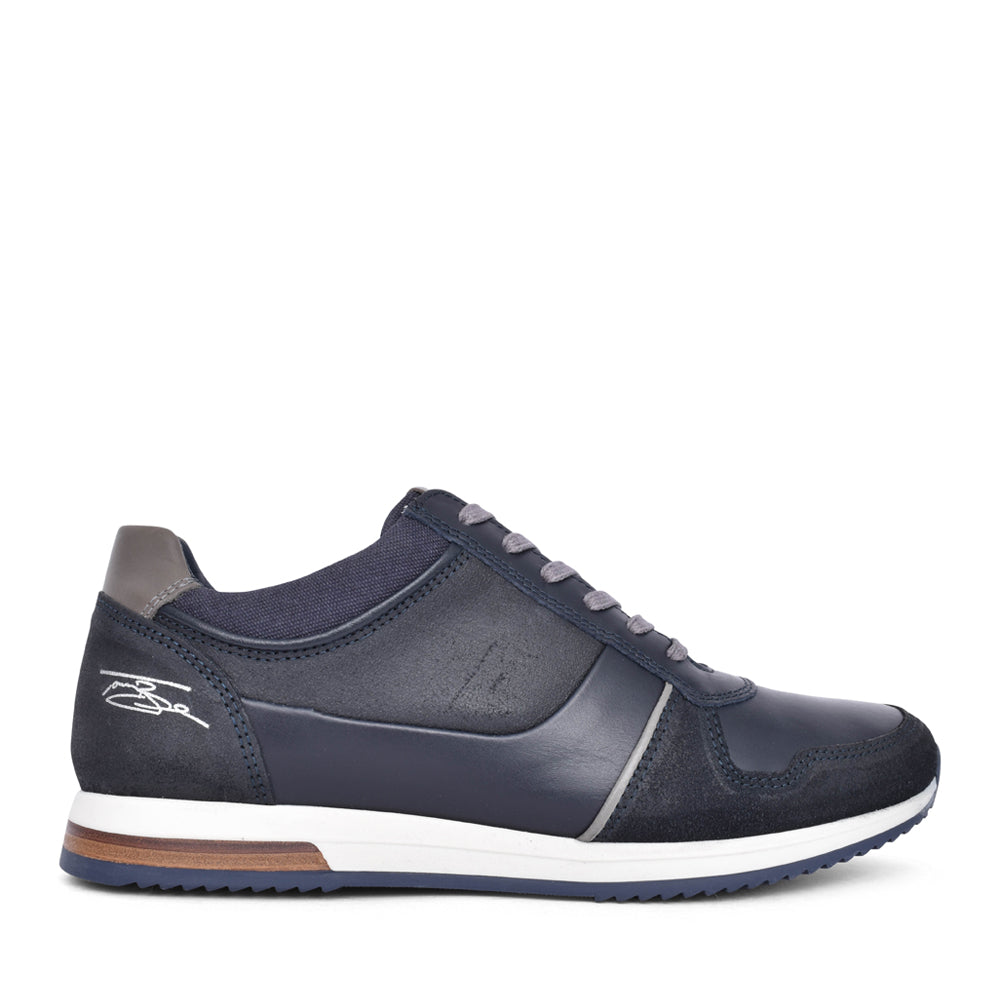 Mens Dee Laced Trainer In Navy