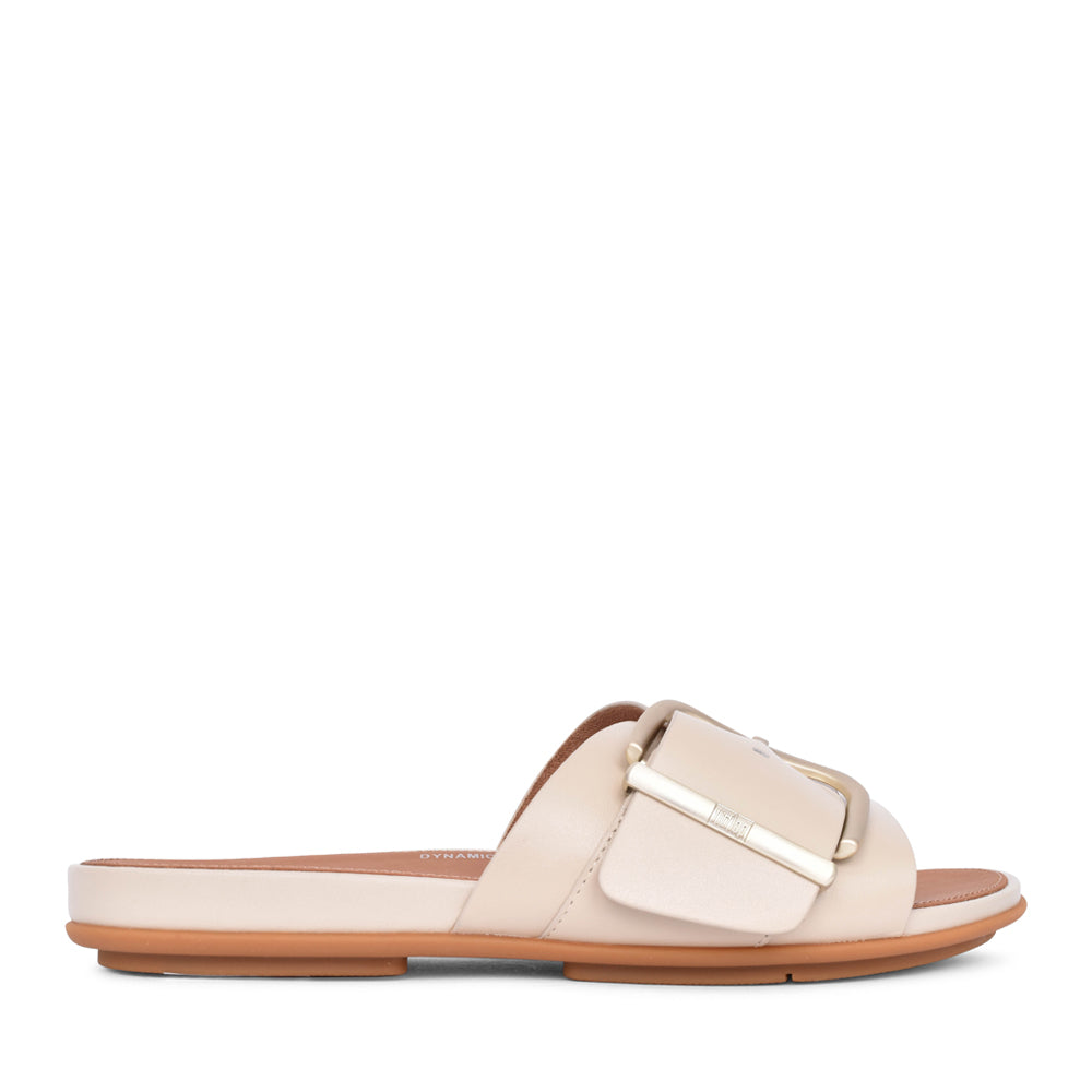 Ladies Hm6-a20 Gracie Leather Slides In Stone