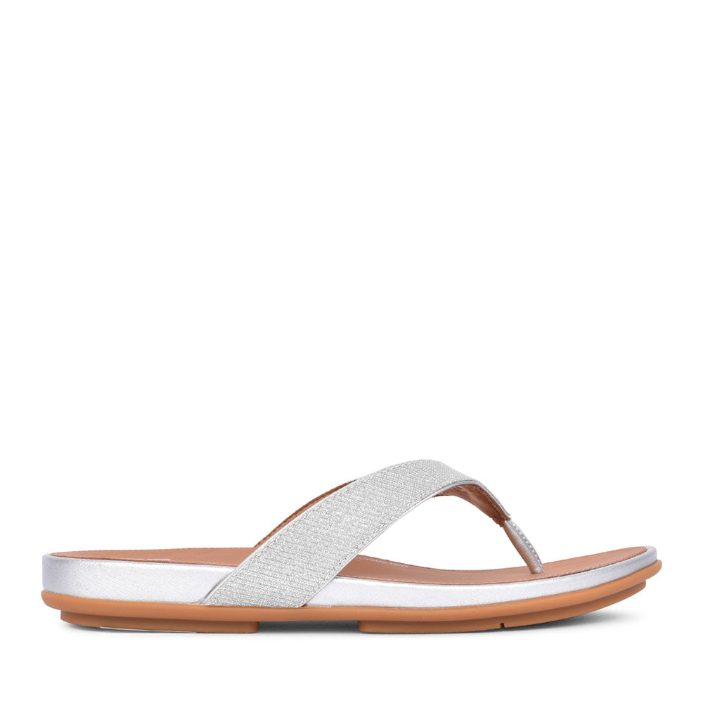Ladies Hp9-011 Gracie Shimmerlux Flip-flops In Silver