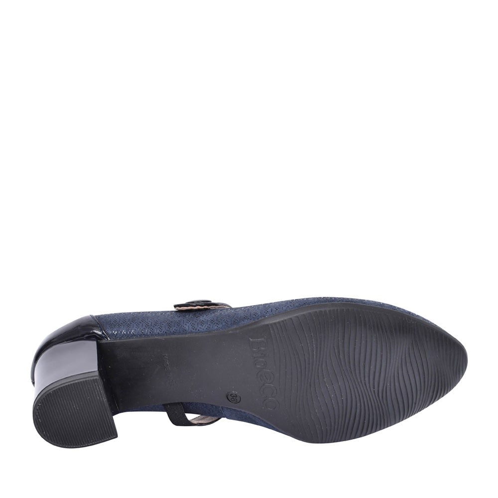 Ladies 6442 G-fit Mary Jane Court Shoe In Navy