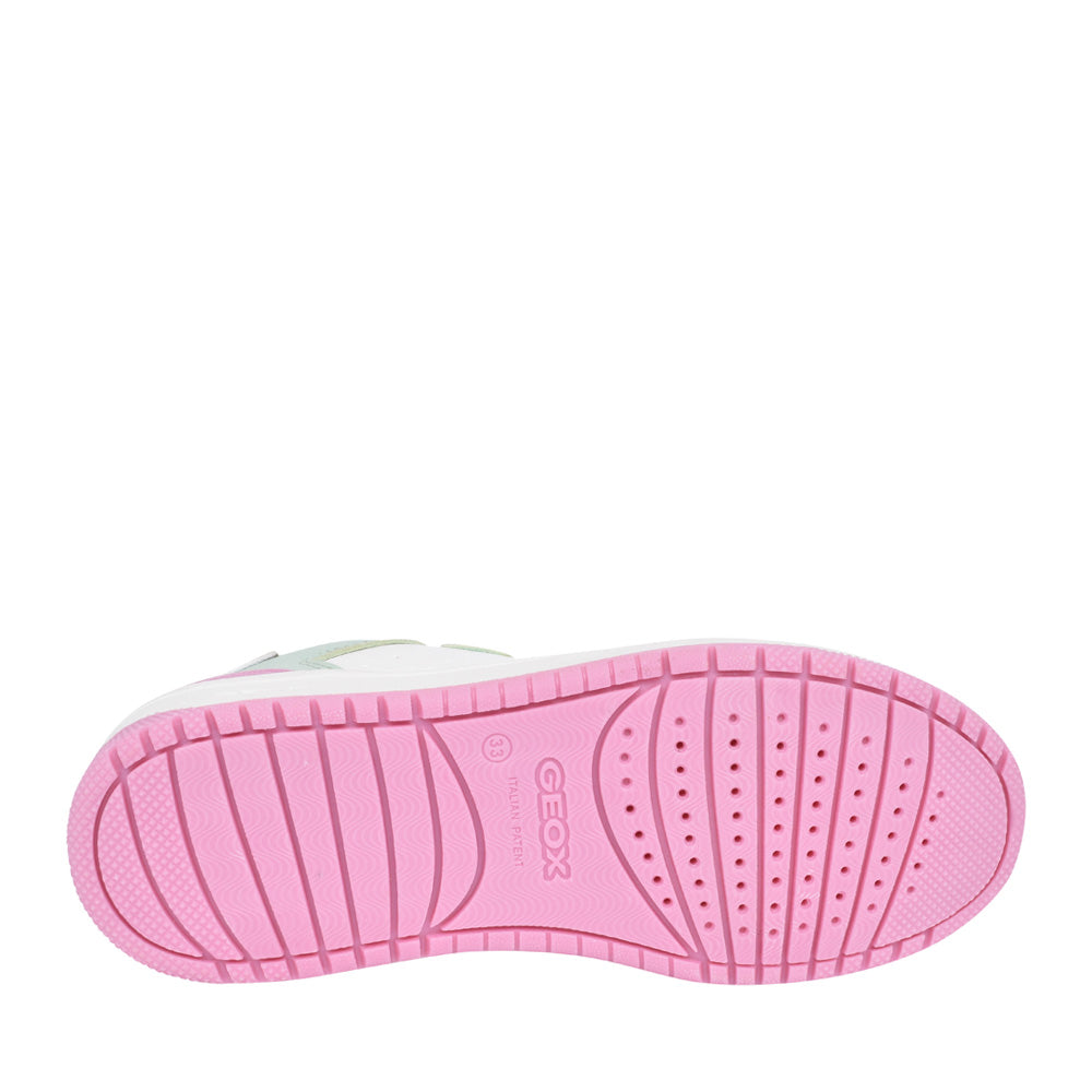 Girls J45hxb J Washiba Velcro Trainer In White Multi