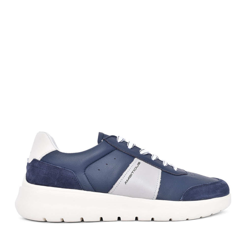 Mens 12863 Hover Laced Trainer In Navy
