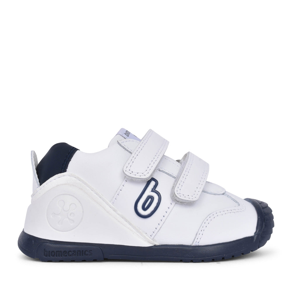 Boys 221001 Double Velcro Shoe In Navy