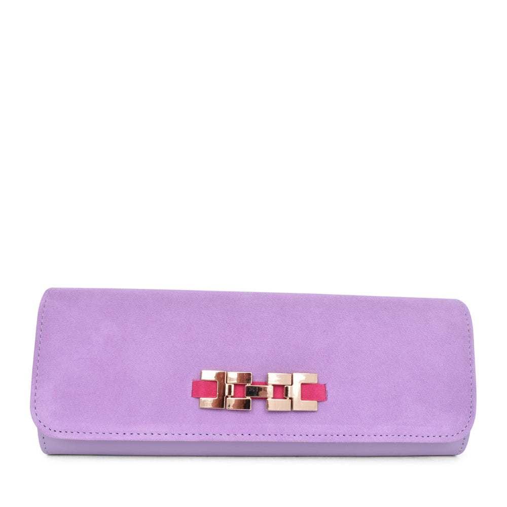 Ladies T39 Z8186 Clutch Bag In Lilac