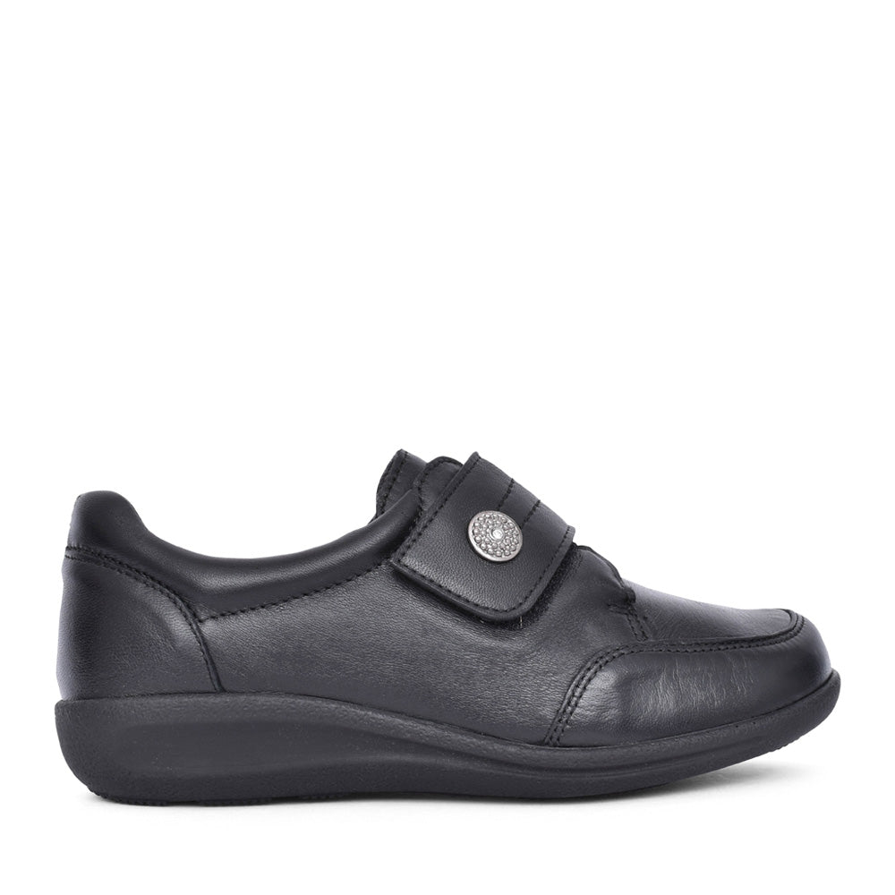 Ladies Lapland 2v Velcro Shoe In Black