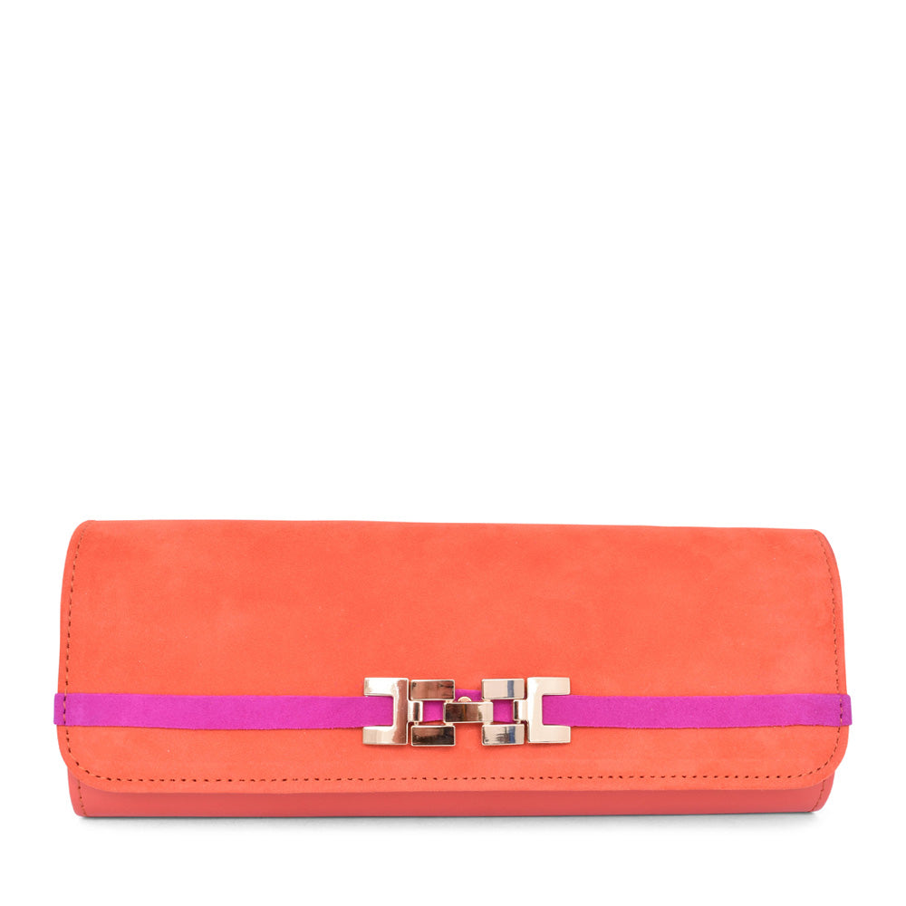Ladies T40 Z8186 Clutch Bag In Orange