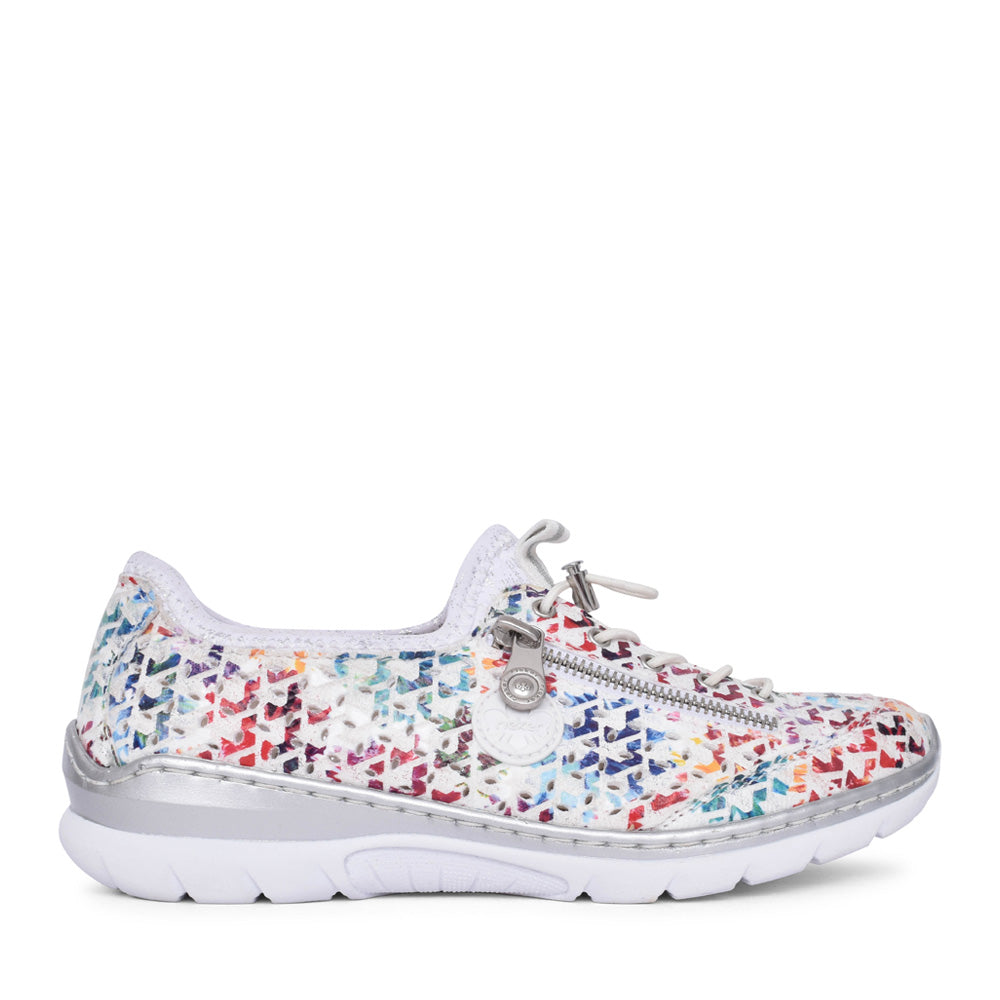 Ladies L3252 Laced Shoe In Multi-colour
