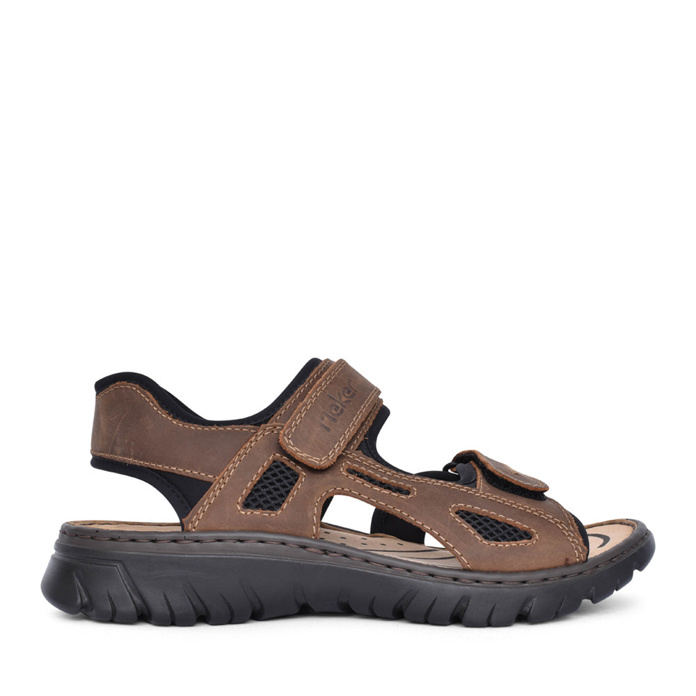 Mens 26761 Velcro Sandal In Brown