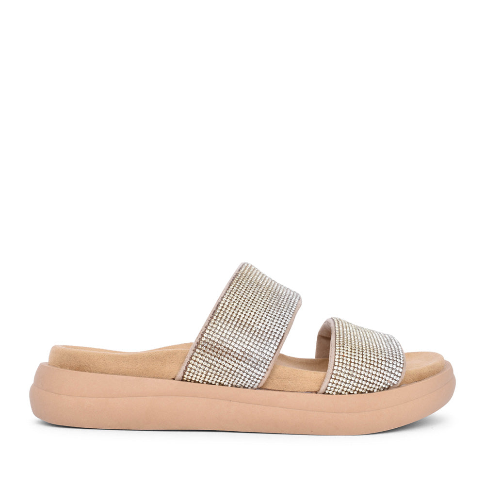 Ladies D2n50 Mule Sandal In Gold