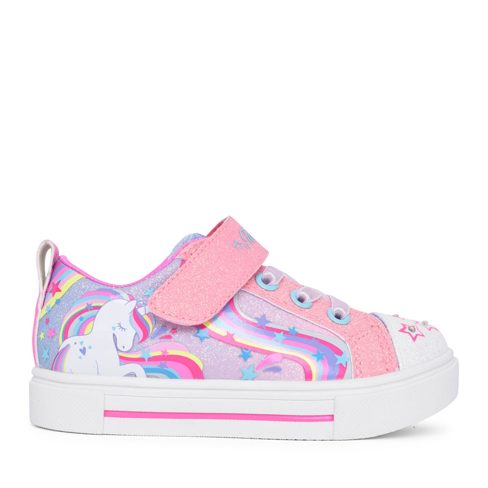 Girls 314818n Twinkle Sparks Whimsical Trainer In Pink
