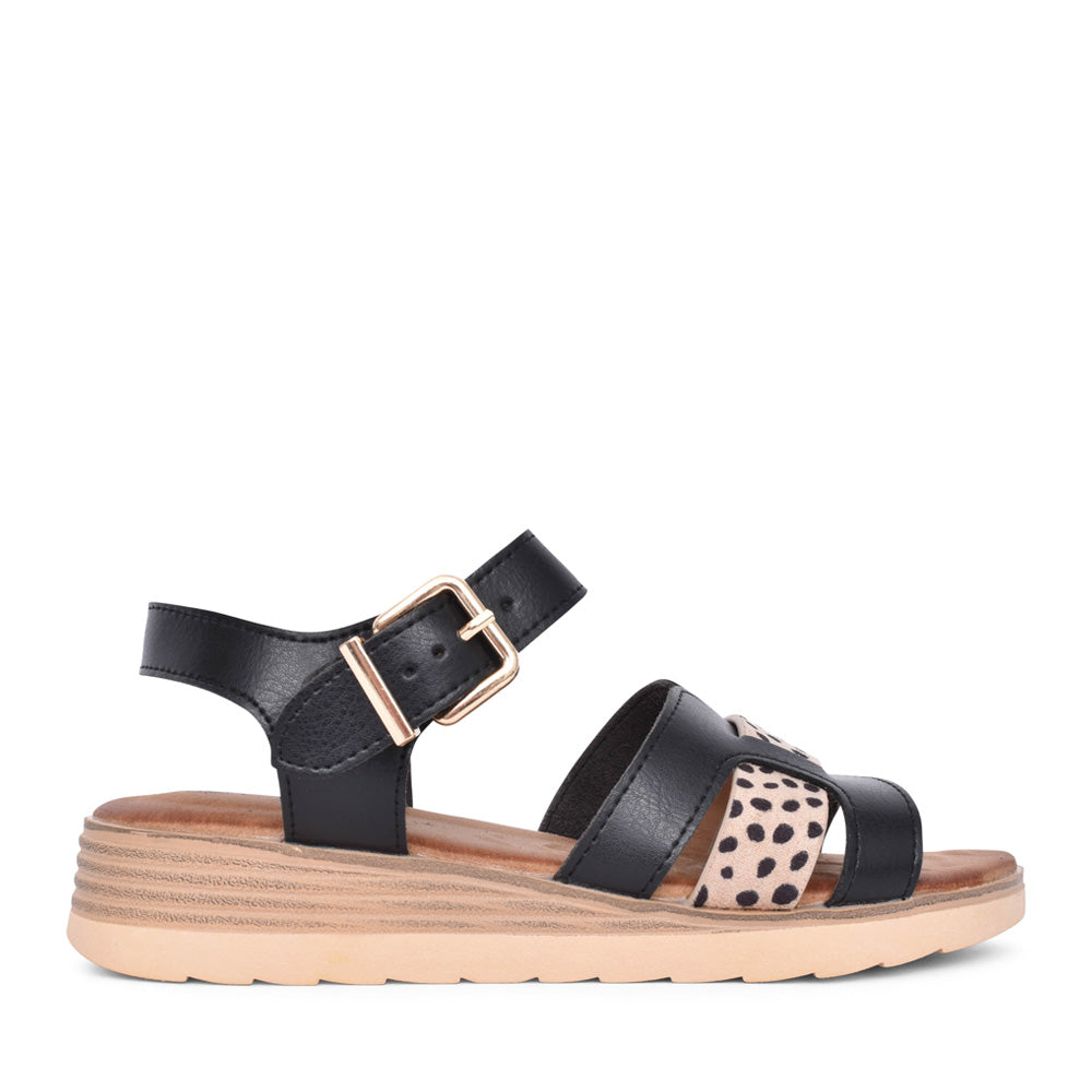 Ladies Carla Jlh533 Sandal In Black