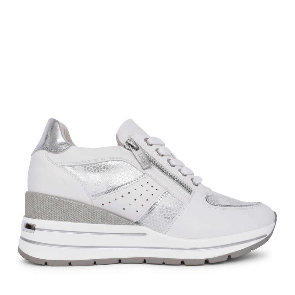 Ladies Tenno Uls576 Laced Trainer In White
