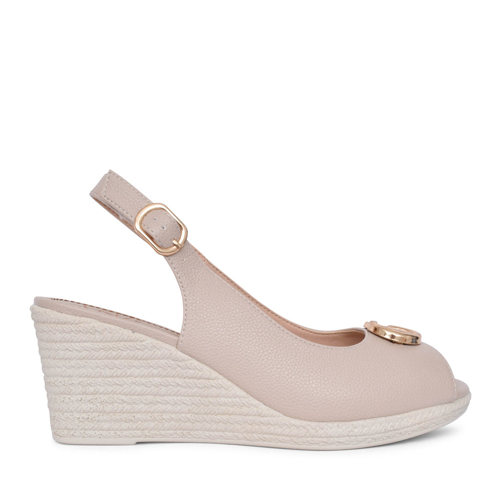 Ladies Duytrink Wedge Sandal In Blush