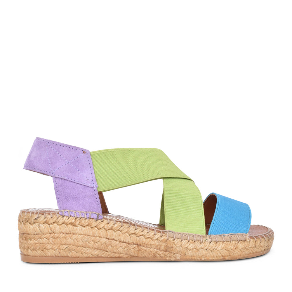 Ladies 2189 Wedge Sandal In Lime