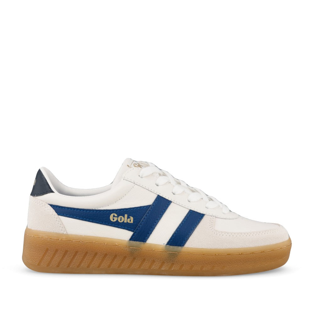 Ladies Grandslam Elite Clb621 Laced Trainer In White