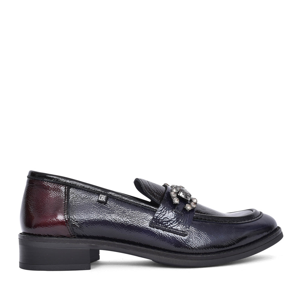 Ladies D9118 Harvard Slip-on Shoe In Navy