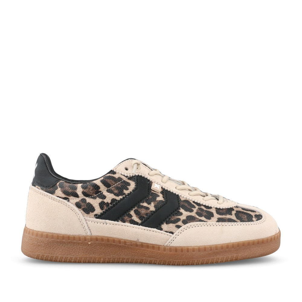 Ladies 144159 Laced Trainer In Beige