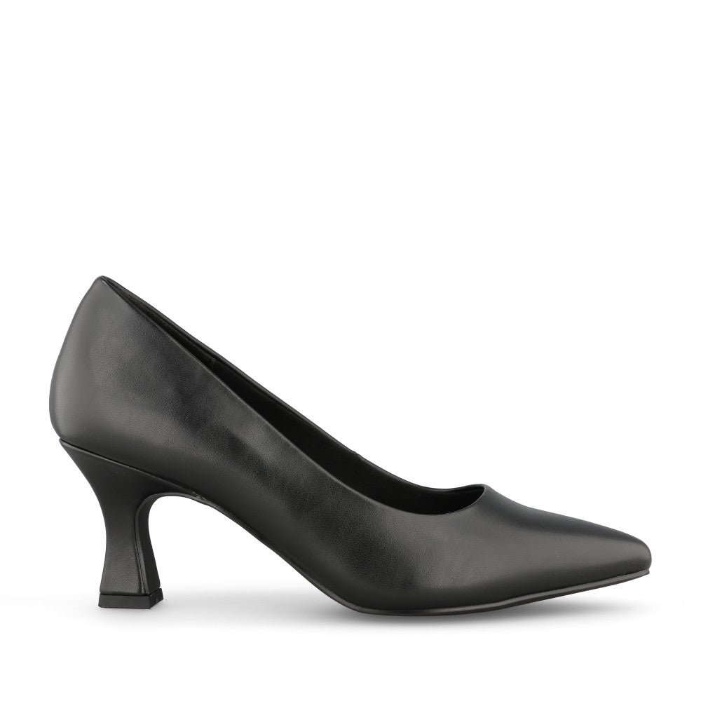 Ladies 2-22420 Medium Heel Court Shoe In Black