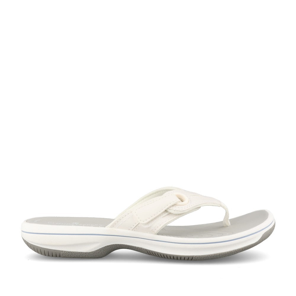 Ladies Brinkley Reyna D-fit Toe Post Sandal In White