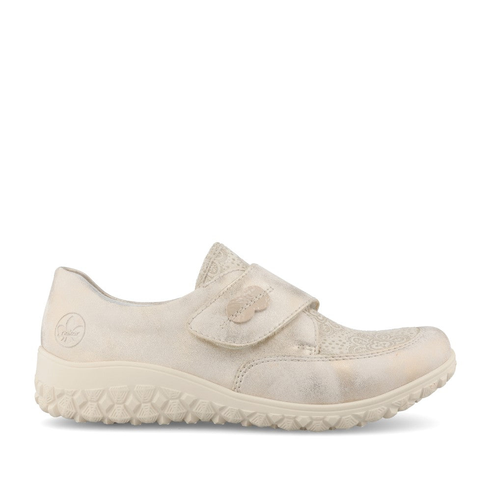 Ladies 59552 Velcro Shoe In Metallic