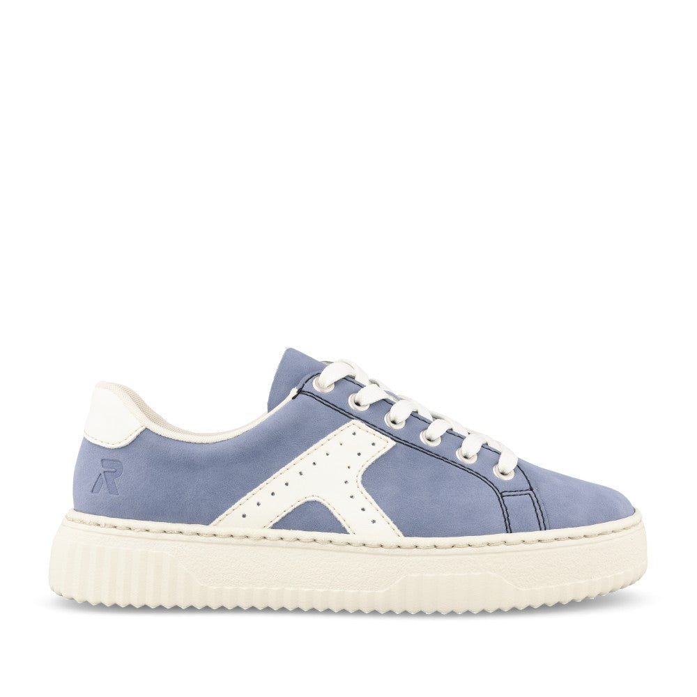 Ladies N9920 Laced Trainer In Blue