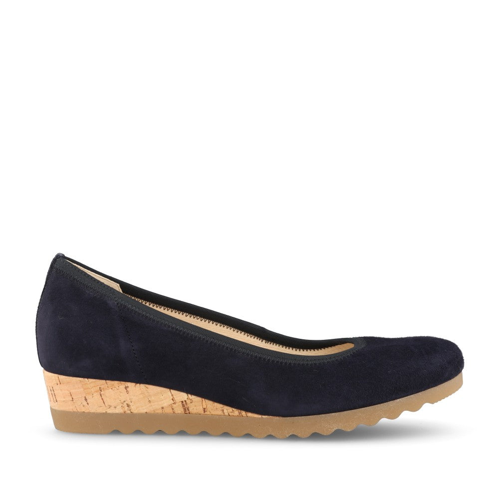Ladies 82.641 Epworth Wedge Shoe In Navy