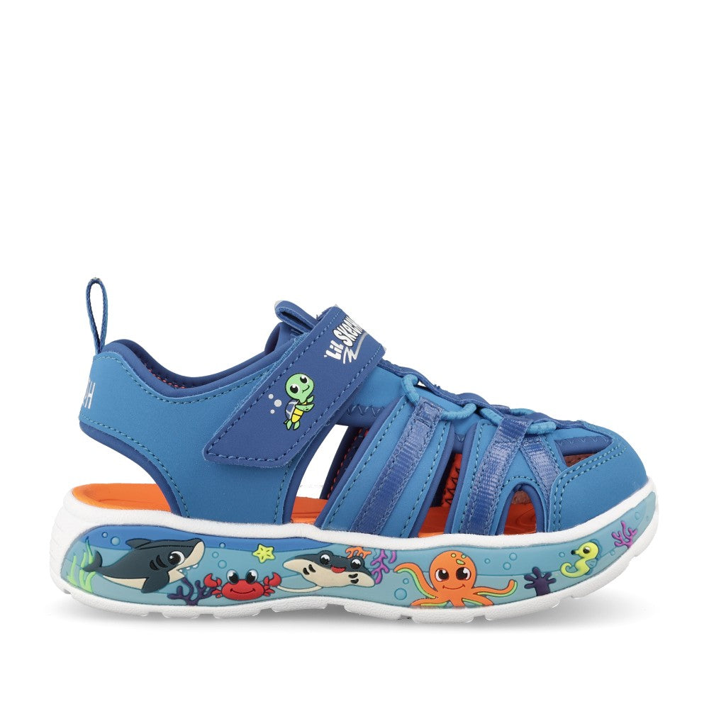 Boys 407041n Play Scene Splash Sandal In Blue