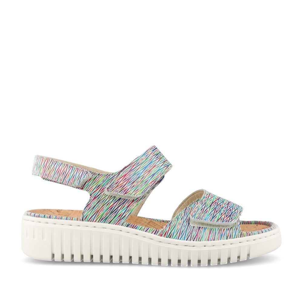 Ladies Willow 955001 Multi H-fit Sandal In Multi-colour