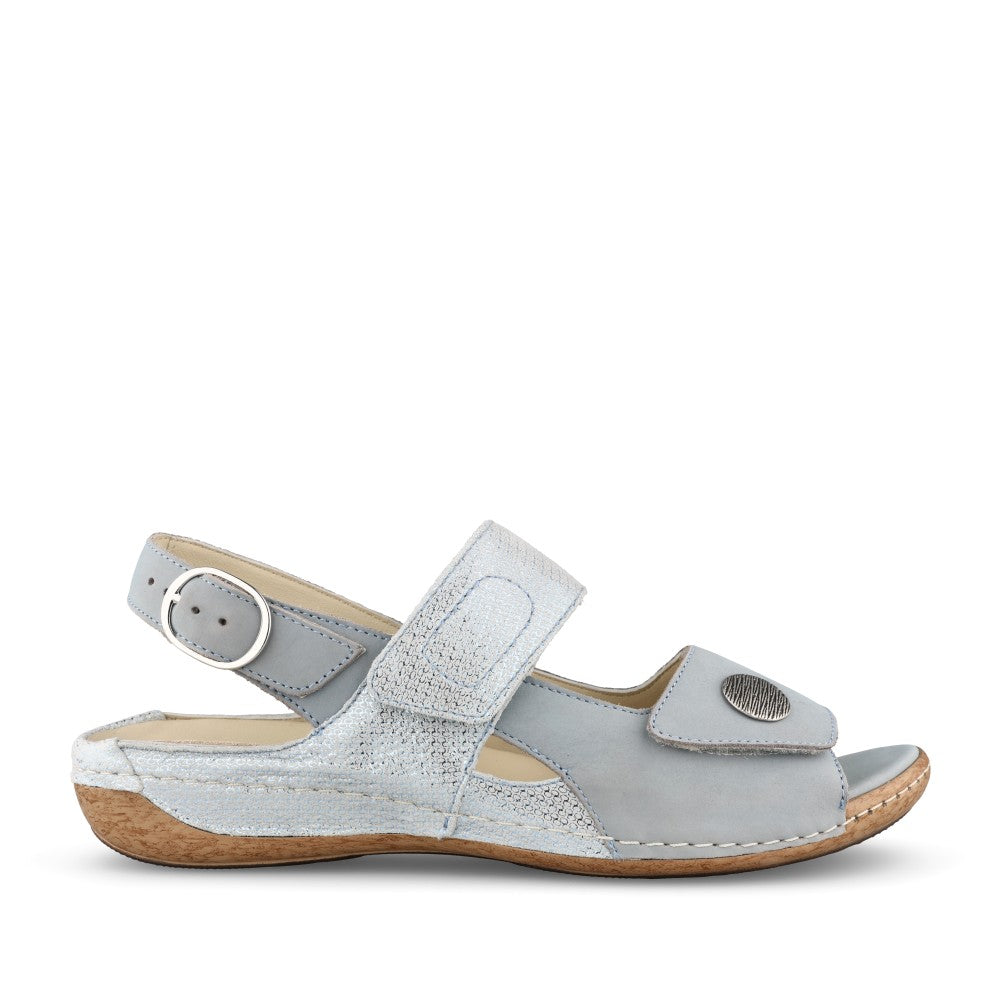 Ladies 342002 Heliett H-fit Sandal In Sky Blue
