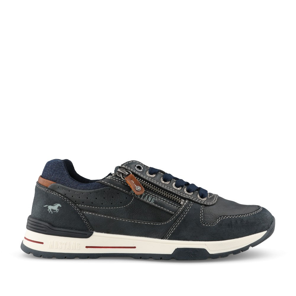 Mens 281003 Laced Trainer In Navy