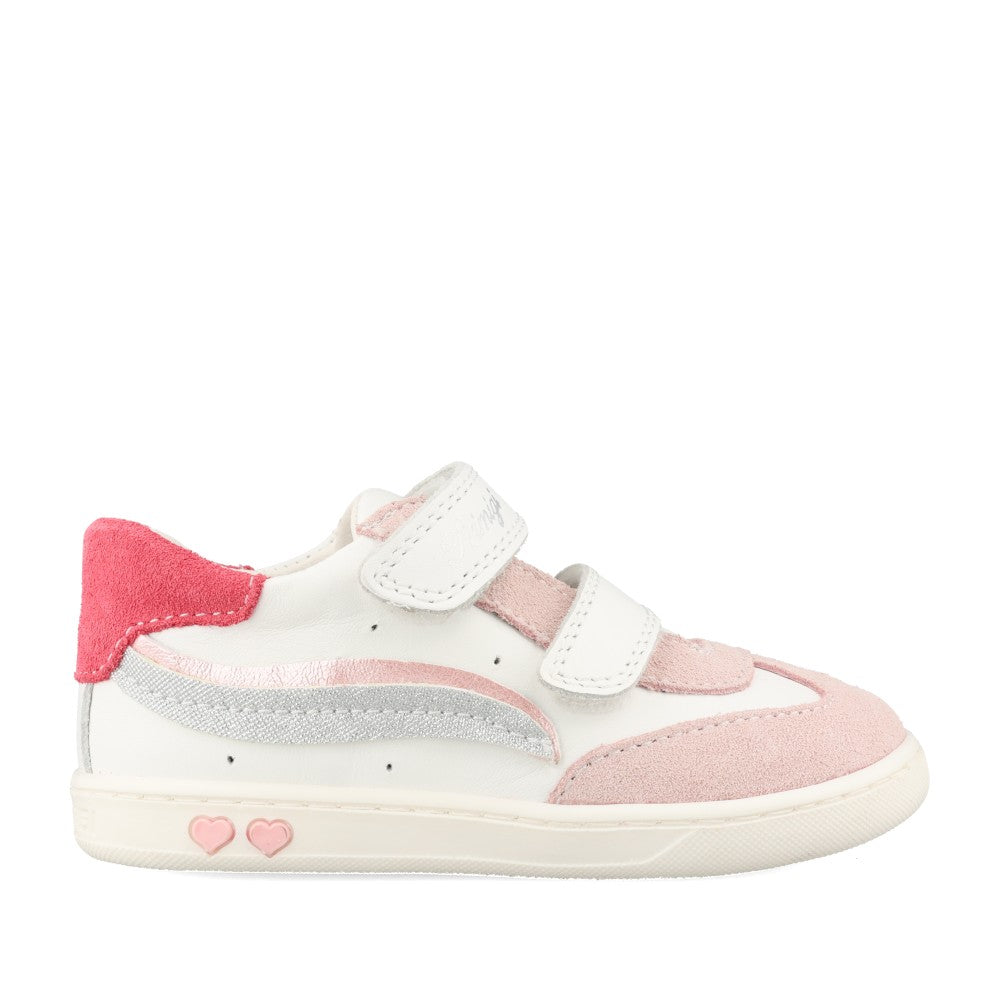 Girls 14033 Velcro Shoe In White