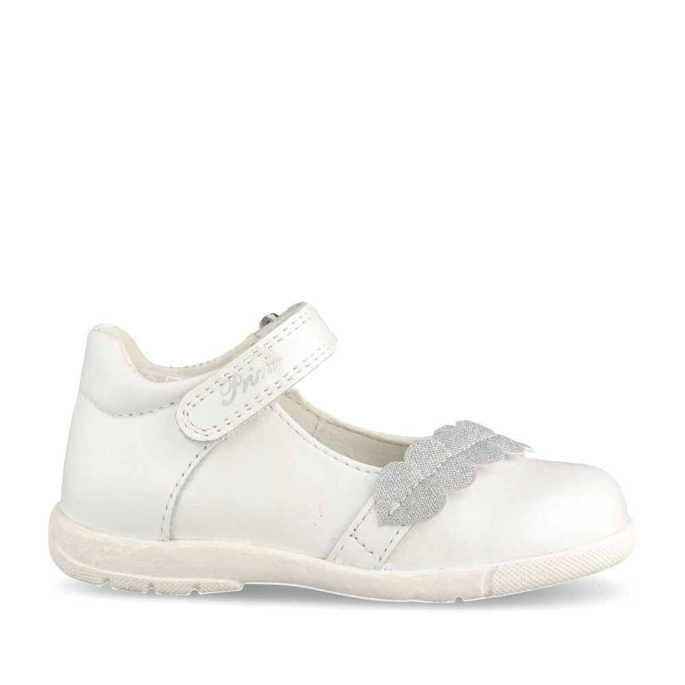 Girls 14122 Velcro Shoe In White
