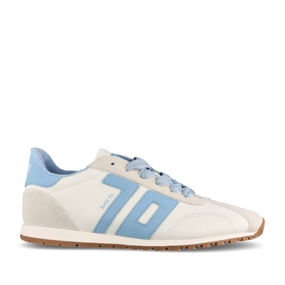 Ladies Asian G26-03 Laced Trainer In Sky Blue
