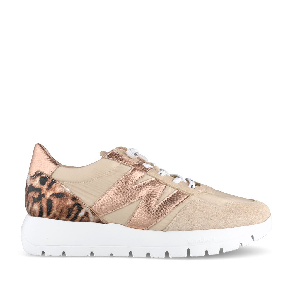 Ladies A-24100 Slip-on Trainer In Beige