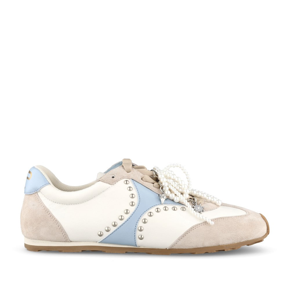 Ladies Algerie Laced Trainer In Blue