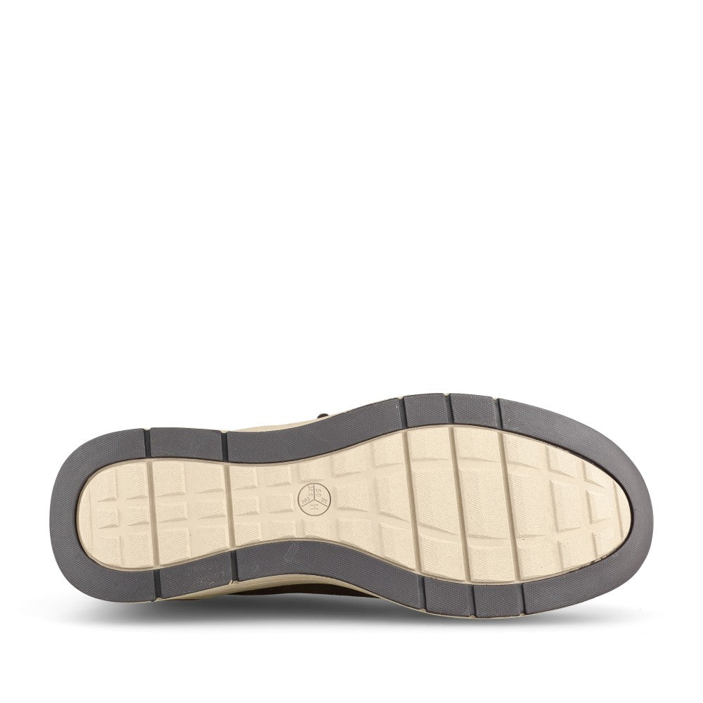 Jana Ladies 8-23789 Laced Trainer In Cafe