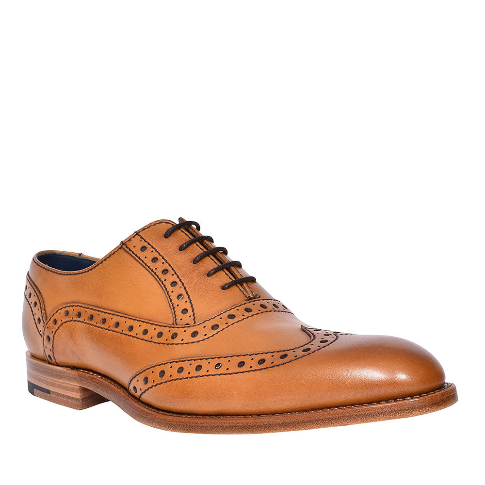 Grant Leather Brogues For Men In Tan