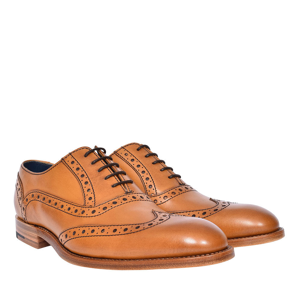 Grant Leather Brogues For Men In Tan